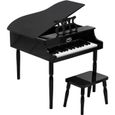 Grand piano à queue noir 30 touches Coloris Unique-0