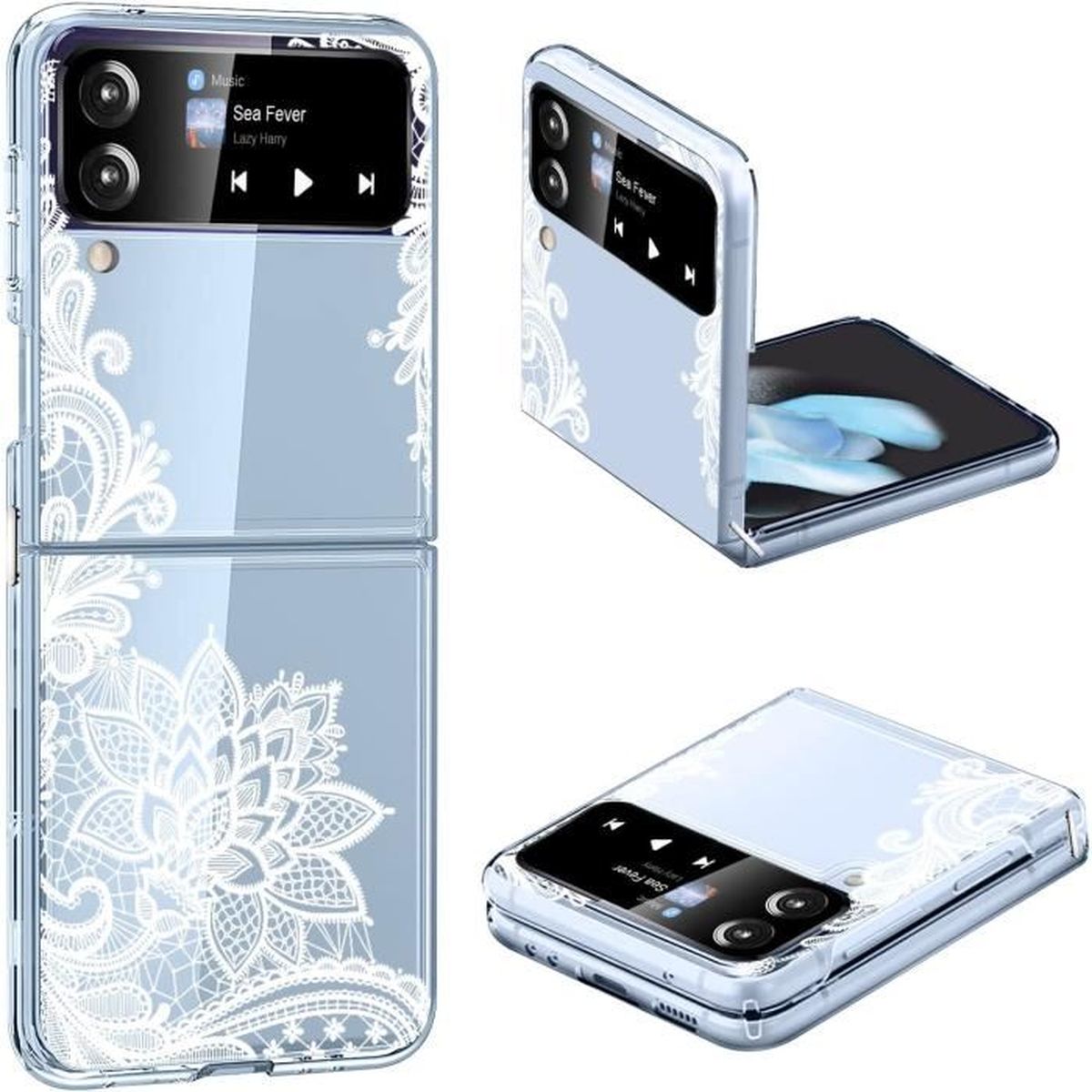 Coque Transparente Rigide Pour Samsung Galaxy Z Flip 4 5G - Protection Mince Polycarbonate
