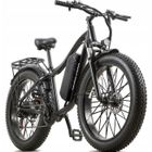 ITSTANDS BURCHDA RX02 Vélo Électrique - Pneu 26" - Moteur 1000W - Portée 100KM - Batterie 48V 16AH - Vitesse 40KM/H - Frein à Disque - Noir