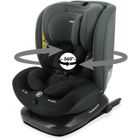 NANIA Siège auto isofix DUNE, Groupe 0/1/2/3, de 0 à 10 ans, 0-36 kg, 40-150 cm, R 129 – Têtière réglable - Inclinable - Pivotant -