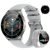 FeipuQu Montre Connectée Femme Appel Bluetooth,Smartwatch Sport pour Android iOS,1.43"AMOLED,Passer/Repondre a des Appels