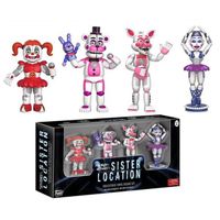 lot 4 personnages boite D Five Nights At Freddy 'S , sister ' location