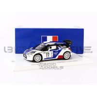 Voiture Miniature de Collection - SPARK 1/43 - CITROEN DS3 WRC - Winner Rallye Circuit Cote d'Azur 2019 - Red / White / Blue - SF170