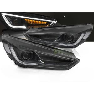 Phare Gauche H7/H1 Pour Ford Focus III (04/2011–10/2014) - Chrome, Homologué E, Avec Moteur De Réglage