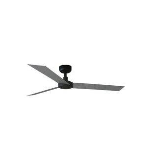 Ventilateur de plafond Potkuri Acier / Noir 132 cm avec chainette | Boutique en ligne plentyShop LTS