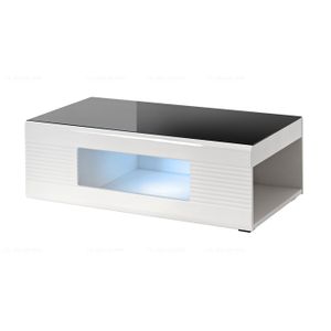 TABLE BASSE Table basse illuminé LED et laqué, neuve