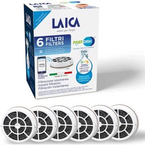 FILTRATION - POMPE Laica Fast Disk - Lot de 6 filtres pour bouteille 