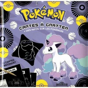 LIVRE LOISIRS CRÉATIFS Pokémon cartes à gratter + des infos sur les Pokém