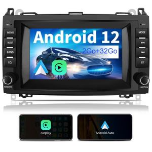 AUTORADIO AWESAFE Autoradio Android 12 pour Mercedes Benz Vito Viano/Sprinter W639 W245/Class B/Clase A W169 avec 7‘’ GPS Carplay Android