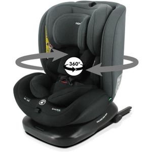 MOKKI Siège auto pivotant Isofix 0/36 kg Groupe 0123 Bleu CARETERO