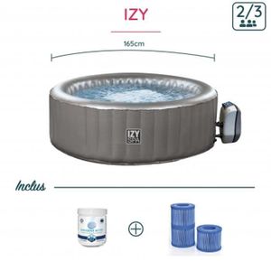 SPA COMPLET - KIT SPA Spa gonflable Izy Netspa 3 places - NETSPA - Gris 