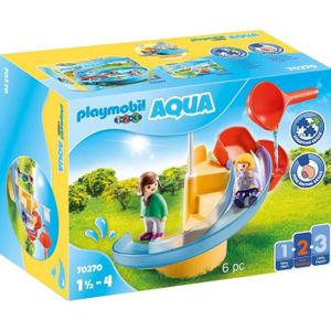 UNIVERS MINIATURE Toboggan aquatique PLAYMOBIL 1.2.3 - Modèle 70270 - Pour enfants de 18 mois et plus - Multicolore