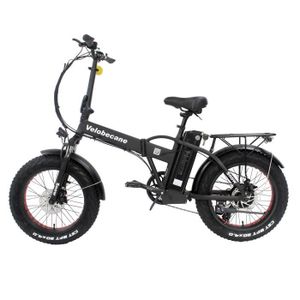 VÉLO ASSISTANCE ÉLEC Velobecane Velo electrique fatbike pliant Snow Batterie 15Ah-75 Km Autonomie