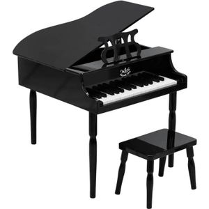 PIANO Grand piano à queue noir 30 touches Coloris Unique