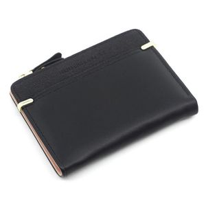 Porte-monnaie Femme CHAOFANXI - Cuir PU Noir, Compact 13x10cm