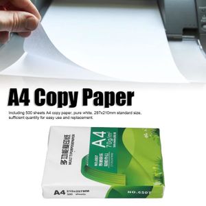 2500 pages de feuilles de copie papier pour imprimante - PAPIER blanc A4  80g / m² pour imprimante laser, Jet d'encre, copieur, télé - Cdiscount  Informatique