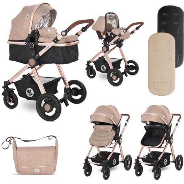 Poussette combinée trio 3 en 1 avec siège auto 0m+ ALEXA SET Lorelli -  Cdiscount Puériculture u0026 Eveil bébé