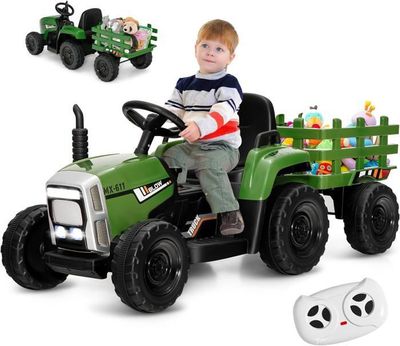 AIYAPLAY Tracteur électrique 12V pour Enfants avec télécommande 2,4 Ghz, Seau, Pelle, Voiture électrique avec Musique, Haut-parleurs, phares, 3-5 km/h, pour Enfants 3-6 Ans, Jaune AIYAPLAY Tracteur électrique 12V pour Enfants avec télécommande 2,4 Ghz, Seau, Pelle, Voiture électrique avec Musique, Haut-parleurs, phares, 3-5 km/h, pour Enfants 3-6 Ans, Jaune