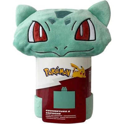 Couverture Polaire Pokémon Officielle Pikachu Badges - Plaid Super Doux Chaud 100x150 Cm Pour Enfants Et Fans