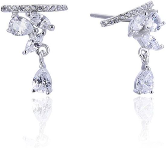 Ensemble de boucles d'oreilles clous et chaîne en argent