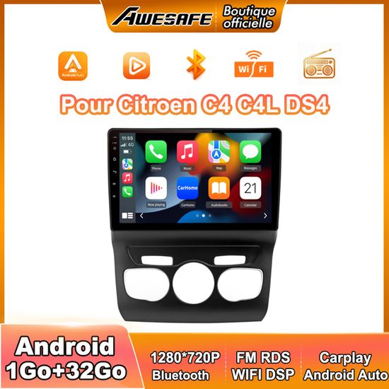 シトロエンC4 ディスプレイオーディオ Android13 CarPlay awesafe-autoradio-android-13.jpg