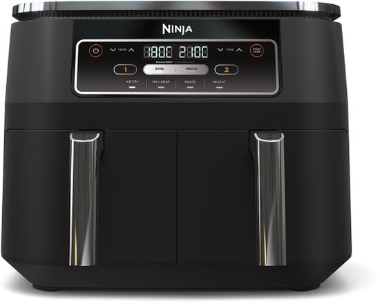 Friteuse sans Huile Ninja - Foodi AF200EU - 7,6L Double Cuve - 4 Programmes de Cuisson - 2400W
