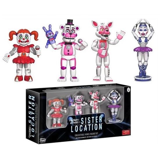 Lot 4 personnages boite D Five Nights At Freddy 'S , sister