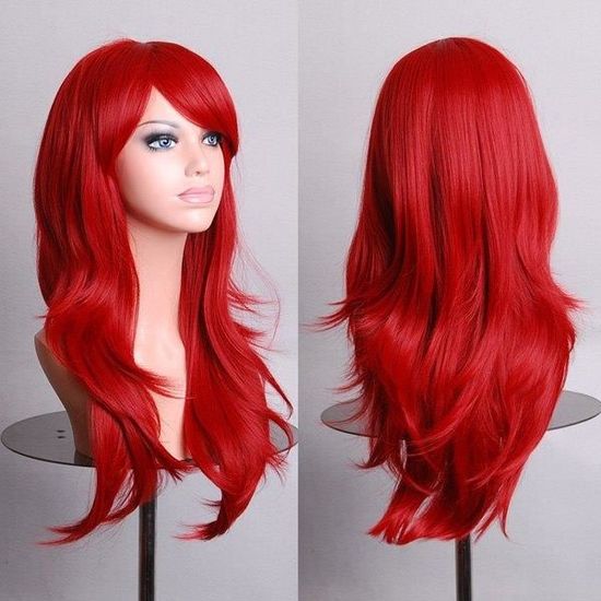 perruque cheveux rouge