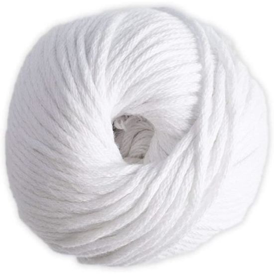 Pelote de fil à tricoter et à crocheter 100% coton - idéal pour déco,  accessoires et vêtements 100 g - 75 m 23 coloris[144] - Cdiscount Beaux-Arts  et Loisirs créatifs