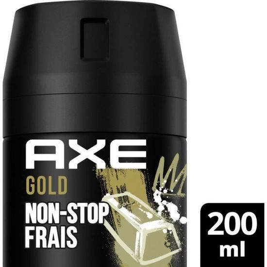 Lot De 3 Déodorants Spray AXE Gold - Oud, Vanille Noire - 78h - 200ml - Neuf
