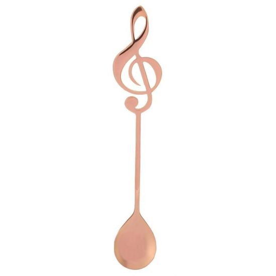 4 Cuillères à Café En Forme De Guitare - Acier Inoxydable 15.5cm