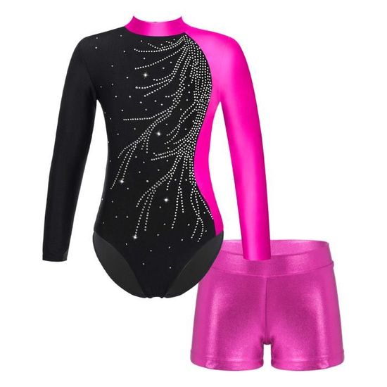 Aislor Combinaison Patinage Artistique Enfant Fille Garcon