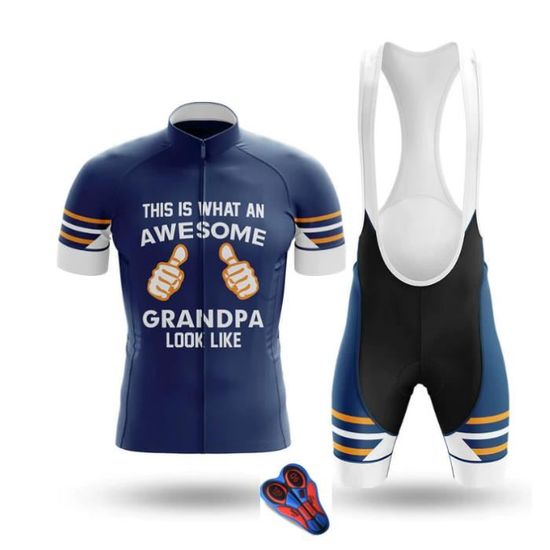 Maillot Cyclisme Homme Respirant + Cuissard 9D Gel - Tenue VTT Route Séchage Rapide Avec Manches
