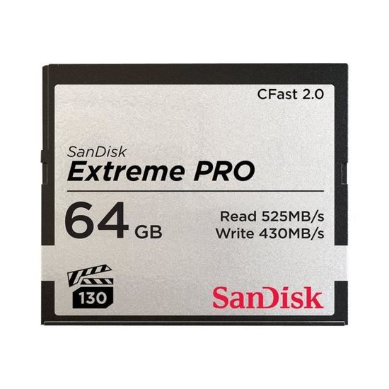 SANDISK Extreme Pro Cfast 2.0 64Gb 525Mb/S Vpg130