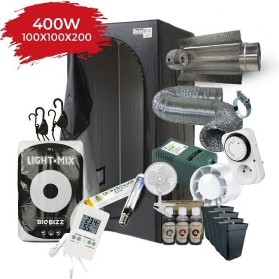 Pack Chambre de Culture Indoor 100x100x200cm kit