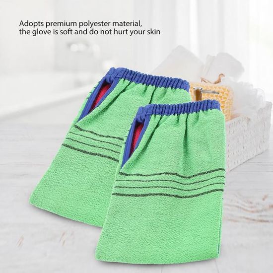 2 pièces coréen italie asiatique exfoliant bain gant de