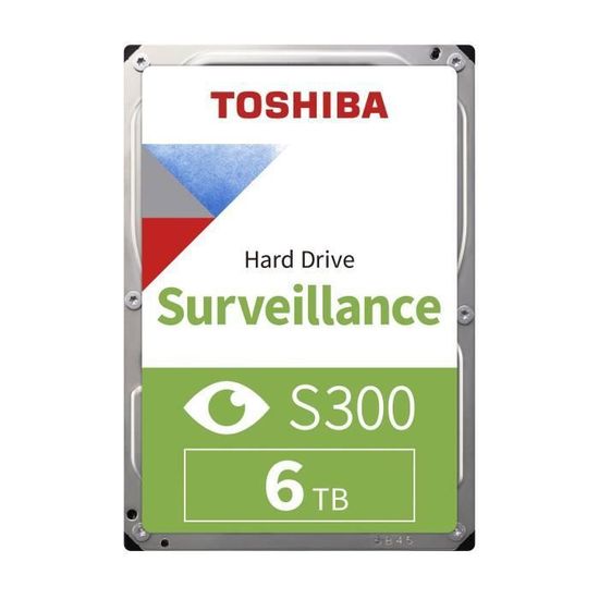 TOSHIBA - Disque dur Interne - S300 - 6To - 7 200 tr/min - 3.5" (Bulk) (HDWT360UZSVA)