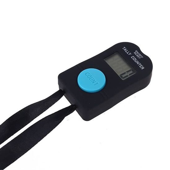 Compteur électronique Portable – Affichage LCD 4 Chiffres, Sonore, Avec Cordon, Pour Inventaire, Sport, Présence