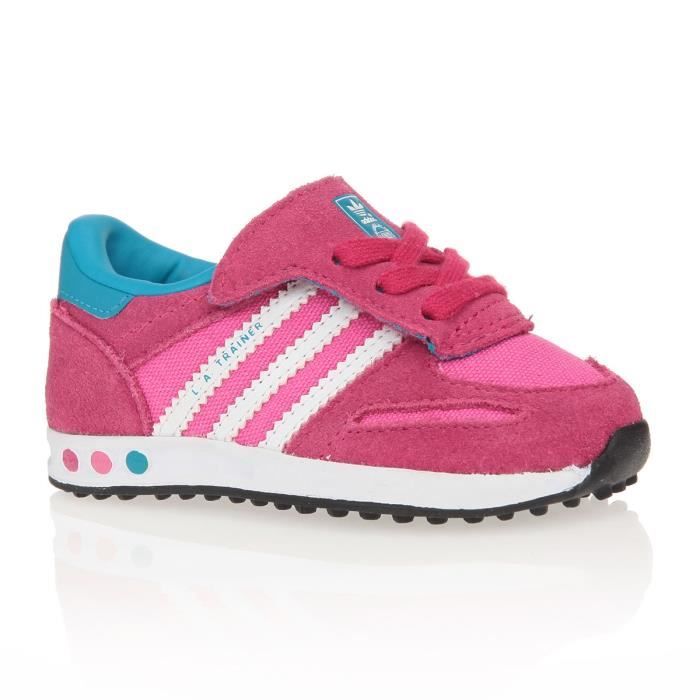 أقلام شيروتي ADIDAS Baskets LA Trainer Chaussures Bébé Fille Rose, blancet bleu ... أقلام شيروتي أقلام شيروتي ADIDAS Baskets LA Trainer Chaussures Bébé Fille Rose, blancet bleu ... أقلام شيروتي