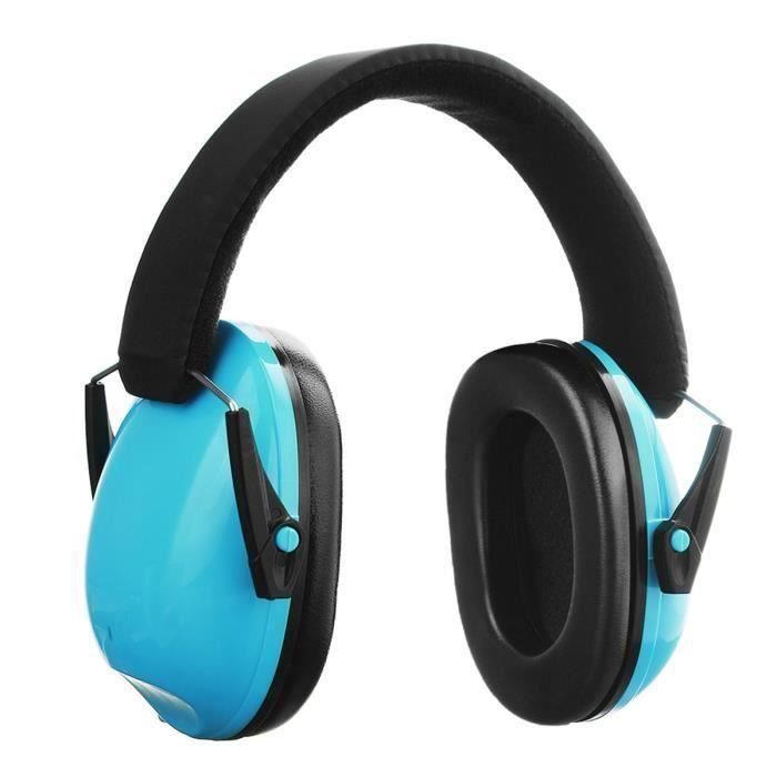 Oreille Casque anti-bruit enfant bébé isolation acoustique NRR 25DB éponge BLEU Me39338