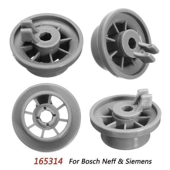 NEUFU 4x Panier Rouleau Passe au lave-vaisselle Panier Inférieur 165314 Pour Bosch Neff & Siemens