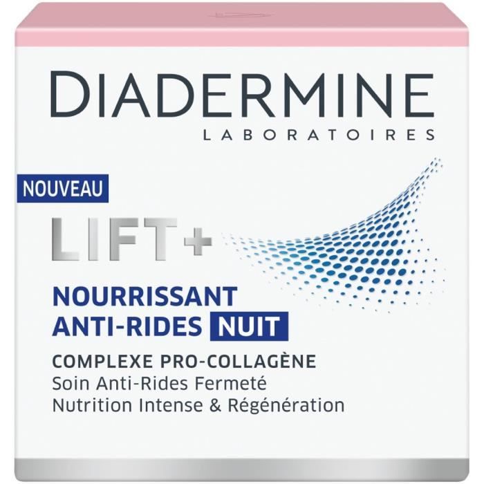 Diadermine - Lift+ Nourrissant - Crème de Nuit Anti-Rides Ultra Fermeté - 50 ml