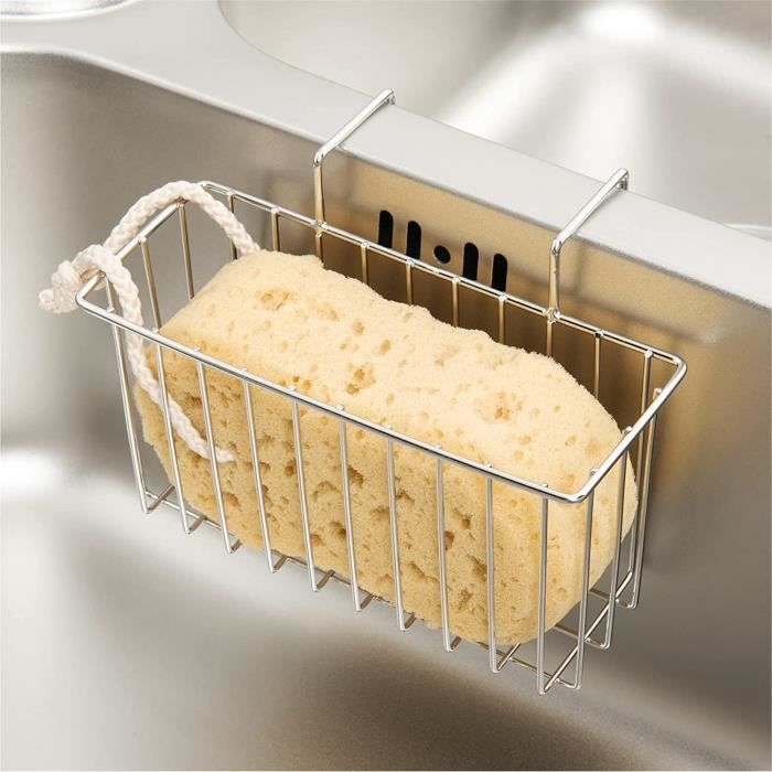 Porte-Éponge Savon Suspendu,Etagère Douche égouttoir Éponge de Cuisine, Panier De Rangement pour Support, Etagère Douche pour Salle