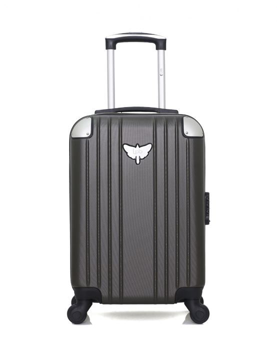 LPB Valise cabine 50 AMELIE-E - Rigide - ABS - 4 roues - Gris foncé