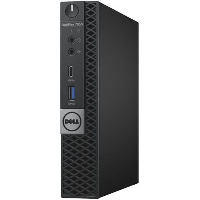Dell OptiPlex 7050 Micro 1 x Core i5 7500T - 2.7 GHz RAM 8 Go SSD 256 Go HD Graphics 630 GigE LAN sans fil: 802.11a-b-g-n-ac,…
