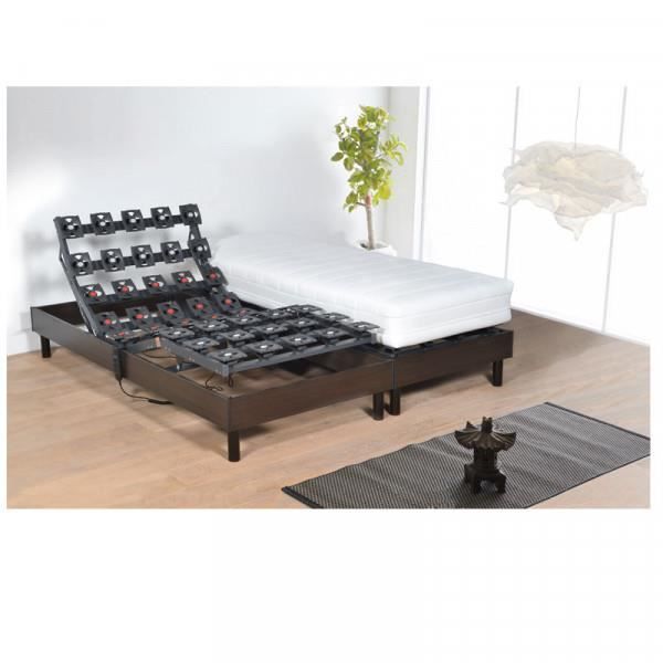 Ensemble électrique 2 x 80 x 200 Relaxplots, Matelas Classic Ressorts Alitea Relax Plots - Pour 2 personnes