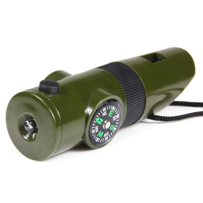Sifflet de survie multifonctions