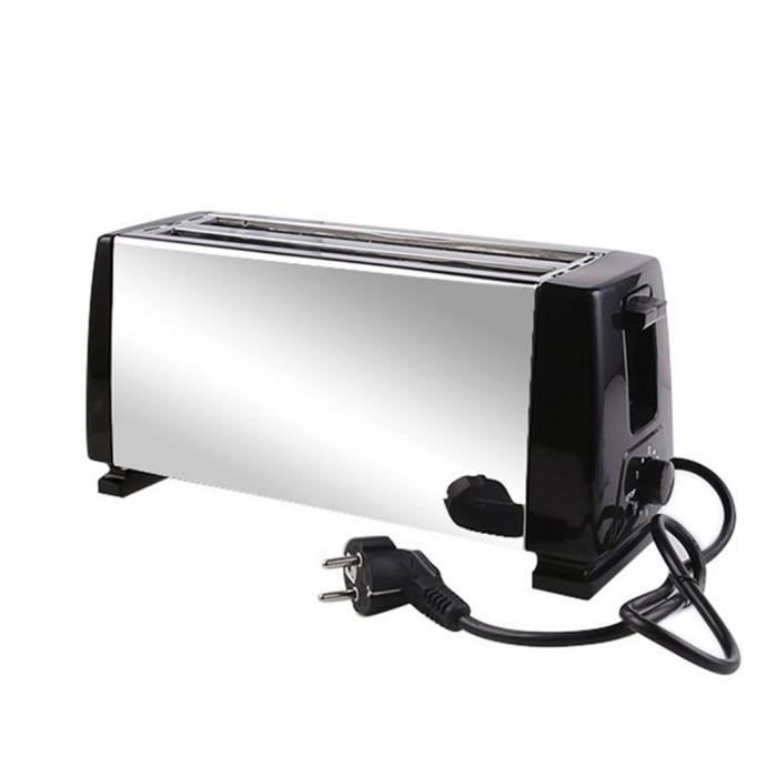 grille-pain maison à sandwich 4 tranches grille-pain multifonction pour machine à petit-déjeuner Noir
