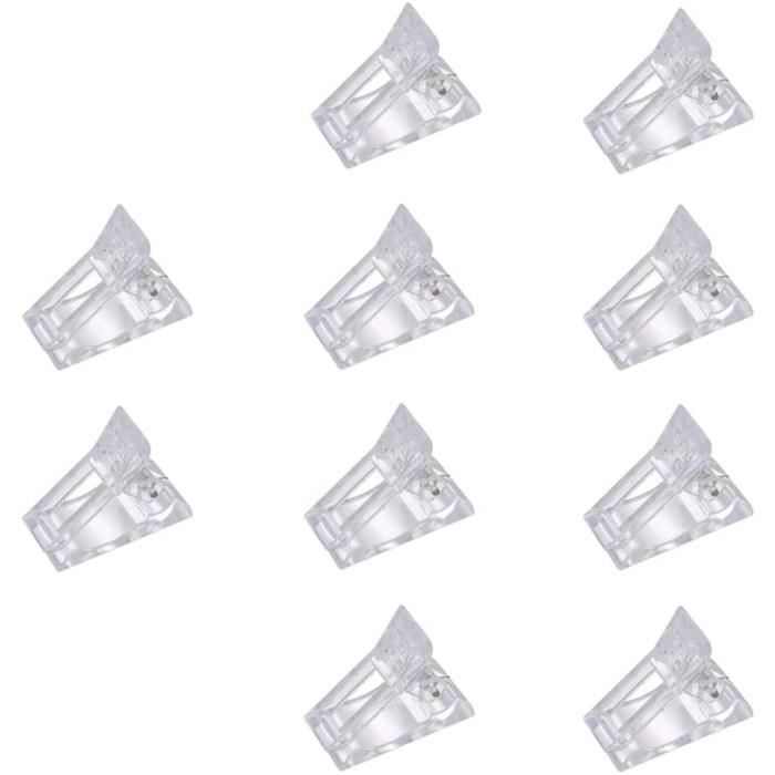 Pince A Ongle - Ongles 10 Pièces Poly Gel Polygel Pinces À Transparentes