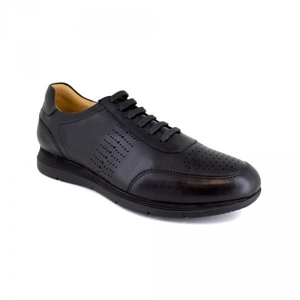 Basket Habillée J.Bradford Cuir Noir JB-JUCAR - Couleur - Noir